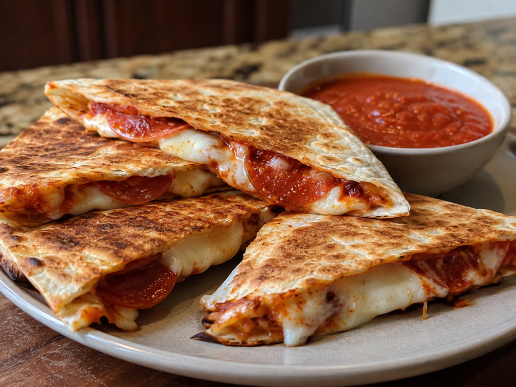 Close-up of crispy garlic toast with melted cheese and egg served warm.