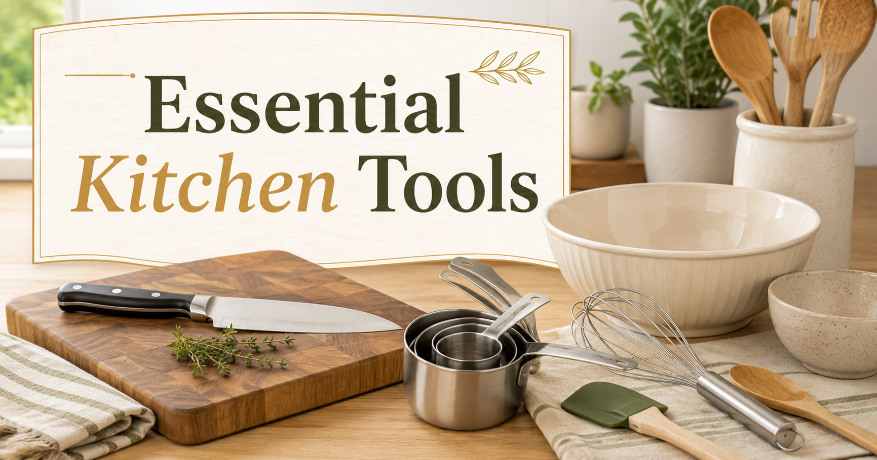 Essential kitchen tools for beginner cooks